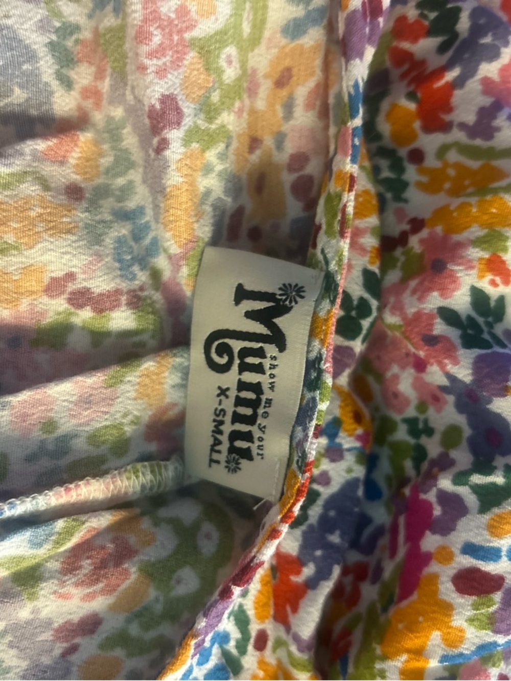 Mimi Chica Multicolor Floral Top - Pink, Green, Blue, Orange, Yellow